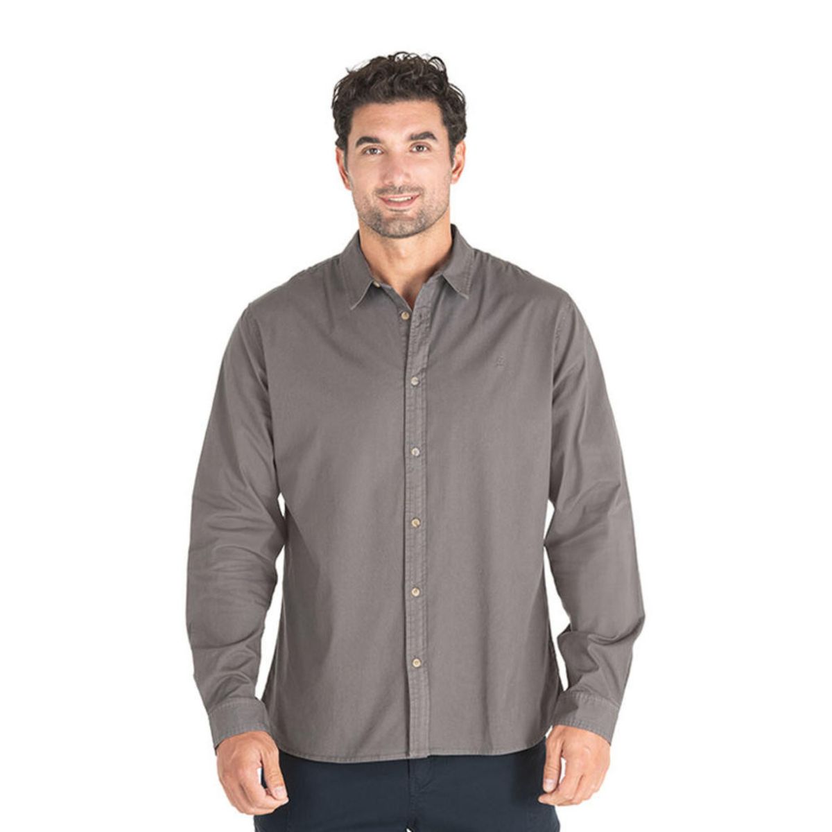 PANAMA JACK - Camisa Hombre Casual Gris Panama Jack