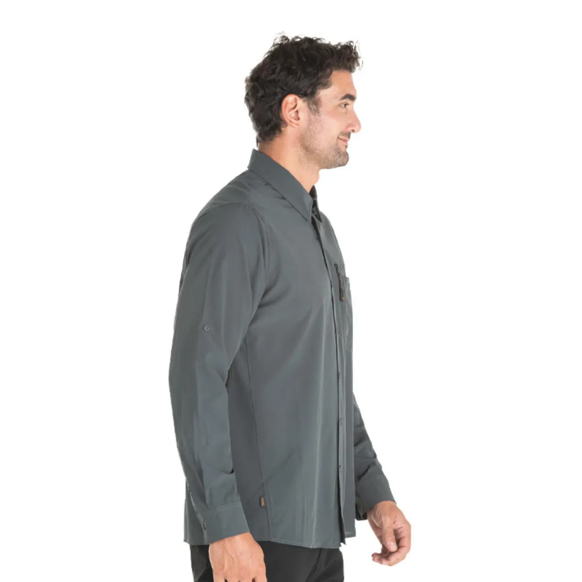 PANAMA JACK - Camisa Hombre Outdoor Casual Gris Panama Jack