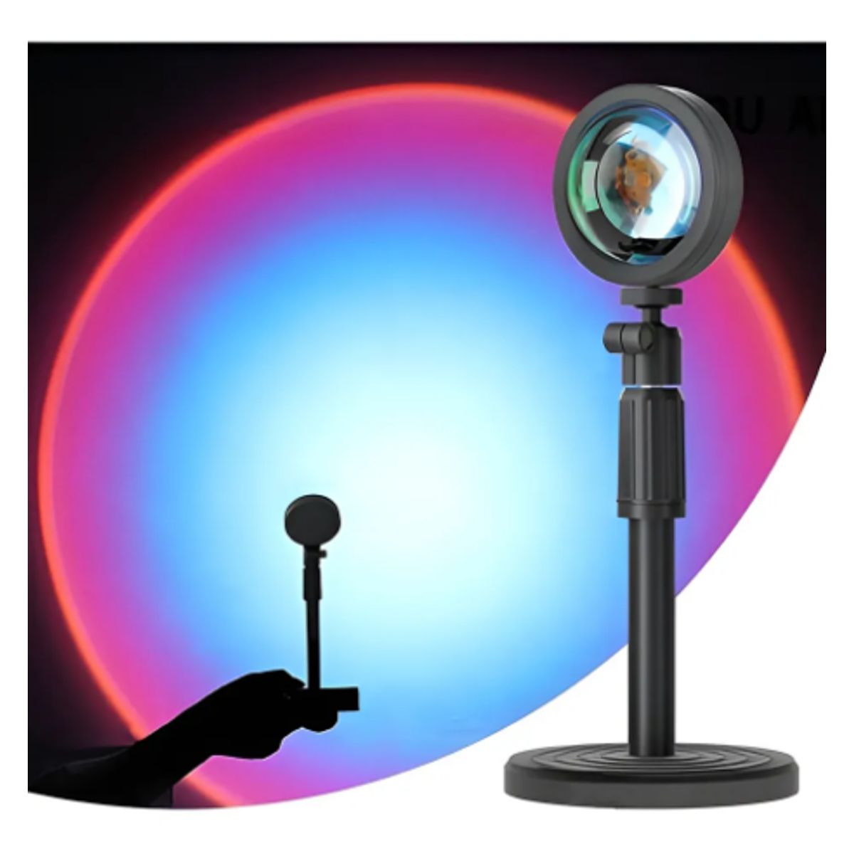 GENERICO - Sunset Proyector Lampara Arco Iris Fondo Tiktok Influencer