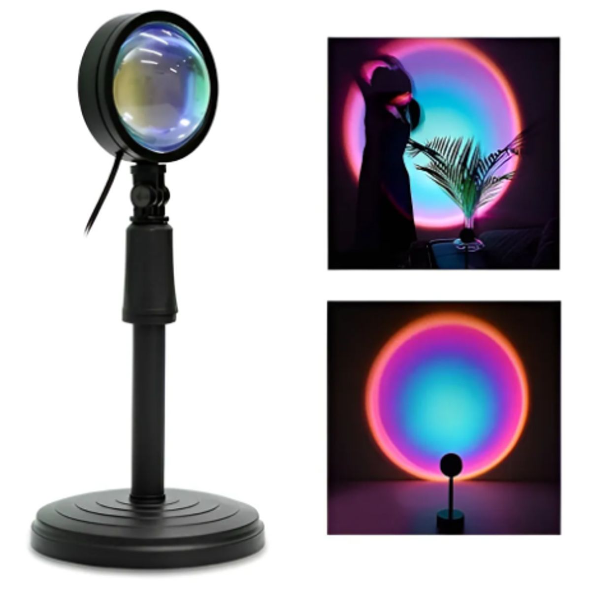 GENERICO - Sunset Proyector Lampara Arco Iris Fondo Tiktok Influencer
