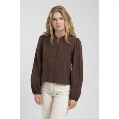FROENS - Blusa manga larga Nacar café