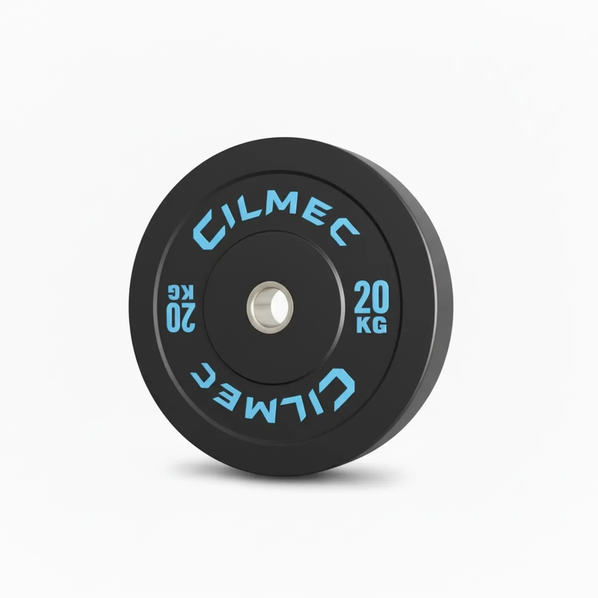 GENERICO - Disco Olimpico Bumper 20kg 1 Unidad Crossfit Negro