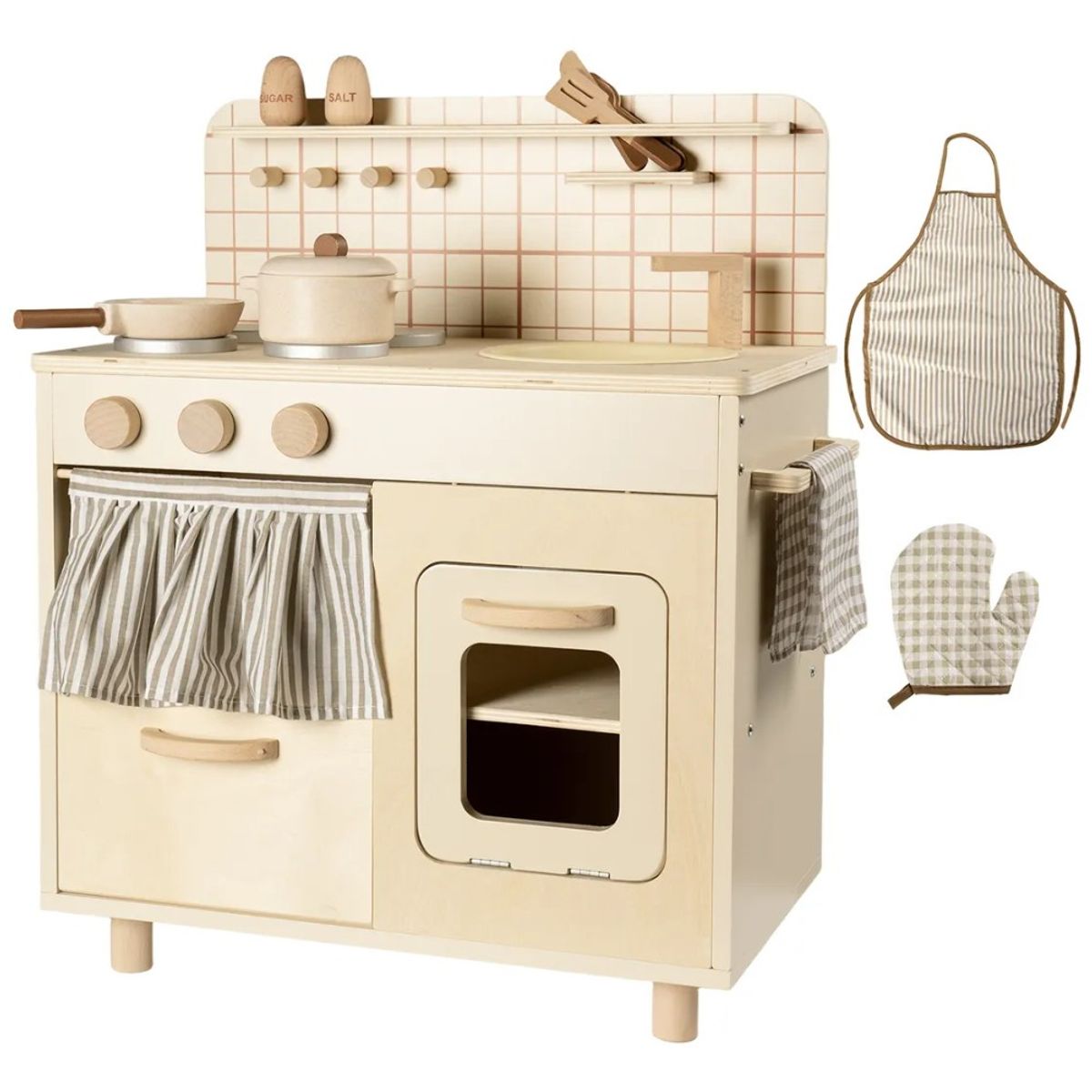 REMIFA - Cocina De Madera Infantil Estilo Rústico Juguete Para Niños