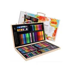 GENERICO - Set De Dibujo Y Pintura, Lápices Y Accesorios 180 Piezas