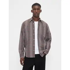 GAP - Camisa Hombre Manga Larga Oxford Café