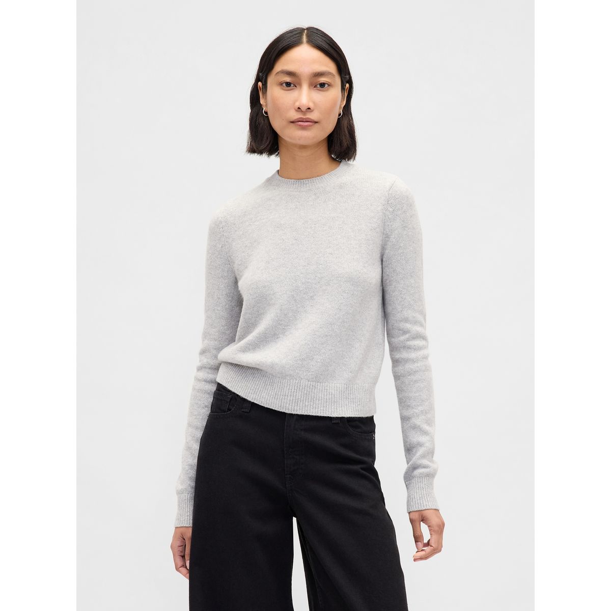 GAP - Sweater Mujer Cashsoft Gris Gap