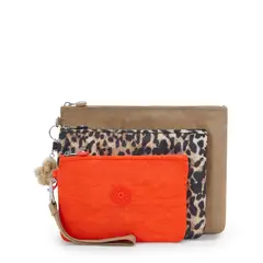 KIPLING - Estuche Mujer Iaka L Wristlet Beige