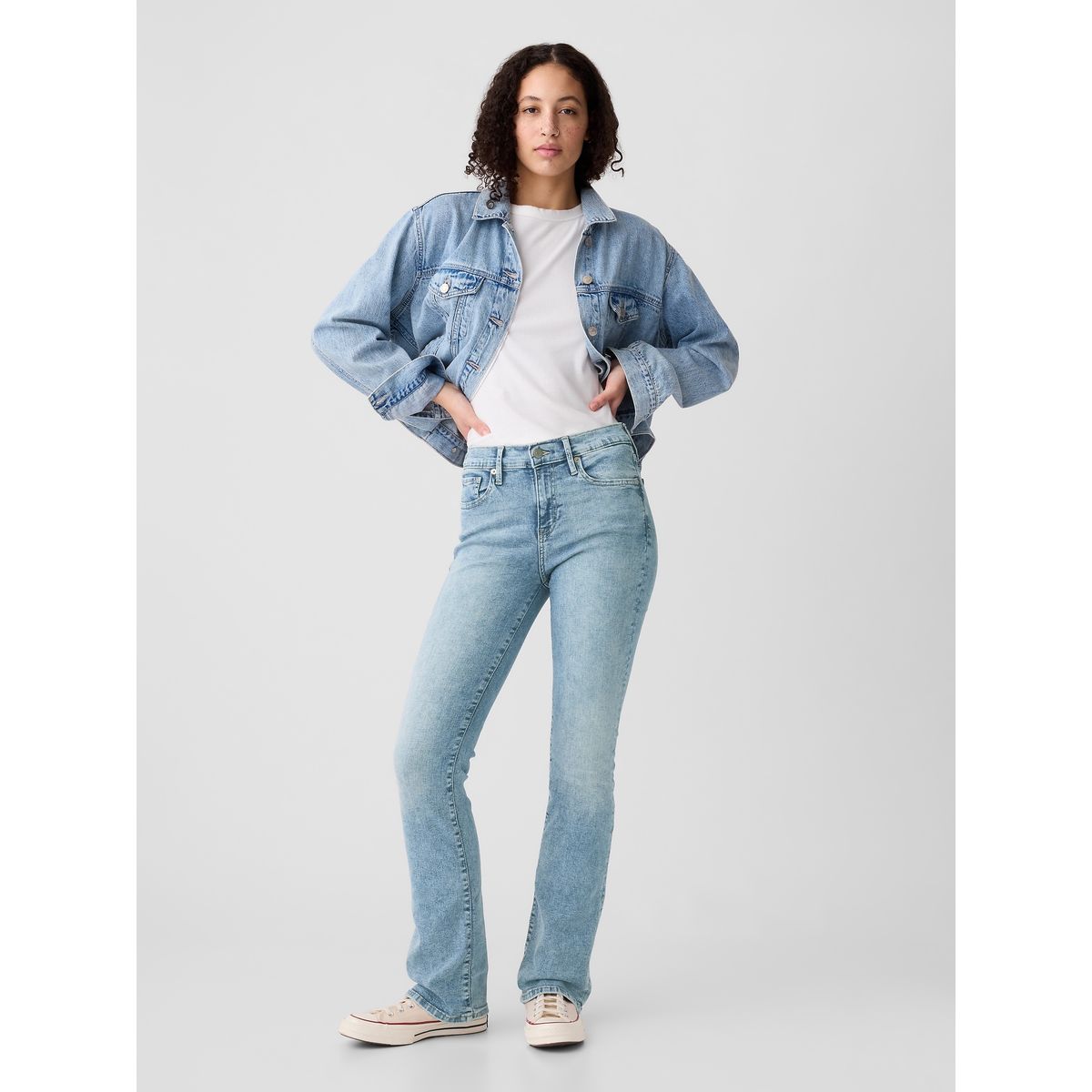 GAP - Jeans Mujer Baby Boot Azul Gap