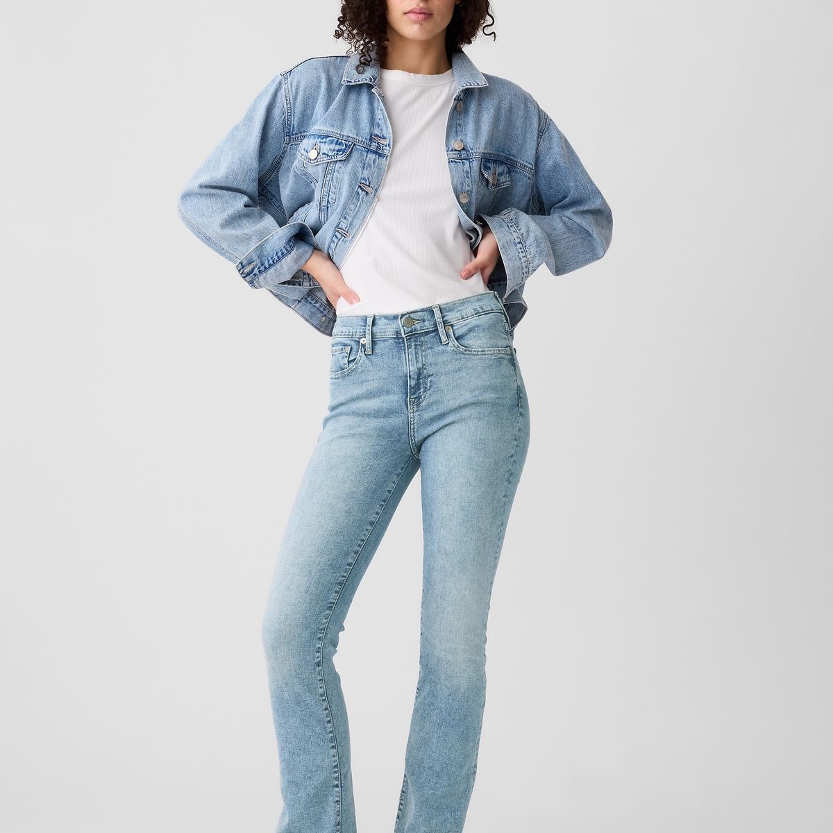 GAP - Jeans Mujer Baby Boot Azul Gap