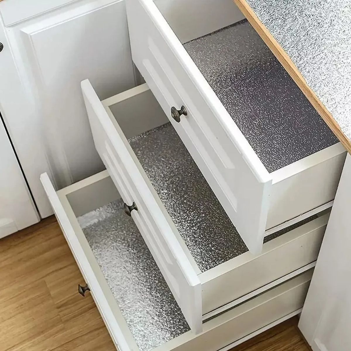 GENERICO - Papel Aluminio Autoadhesivo Cocina Pared Muro 3mts Plateado