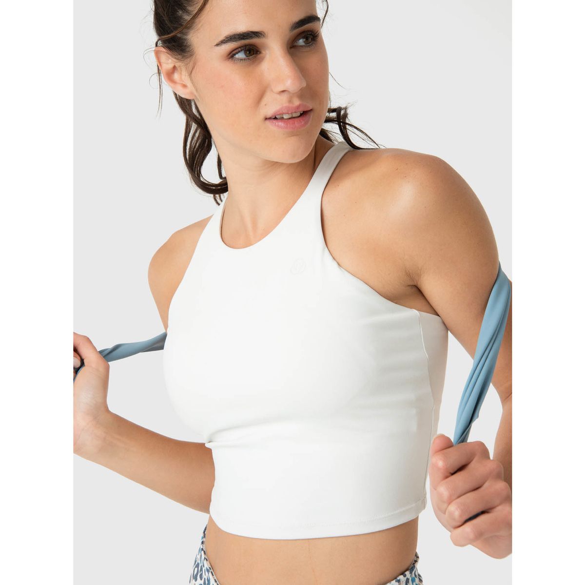 BSOUL - Peto Mujer Crop Mid Aloe Crudo BSOUL