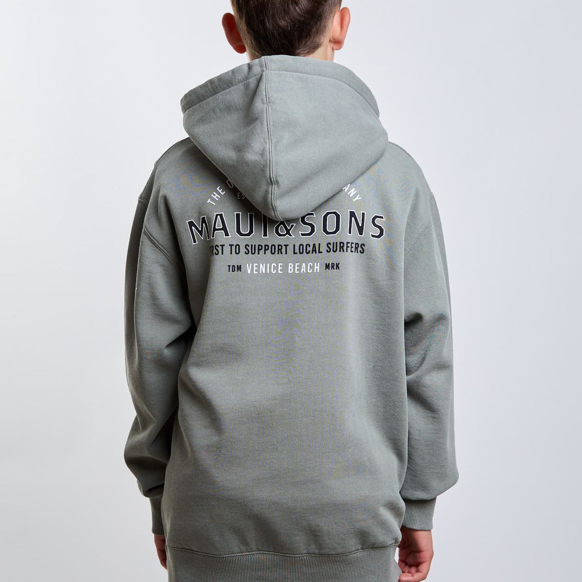 MAUI AND SONS - Poleron Canguro Lagoon Verde Infantil Maui And Sons