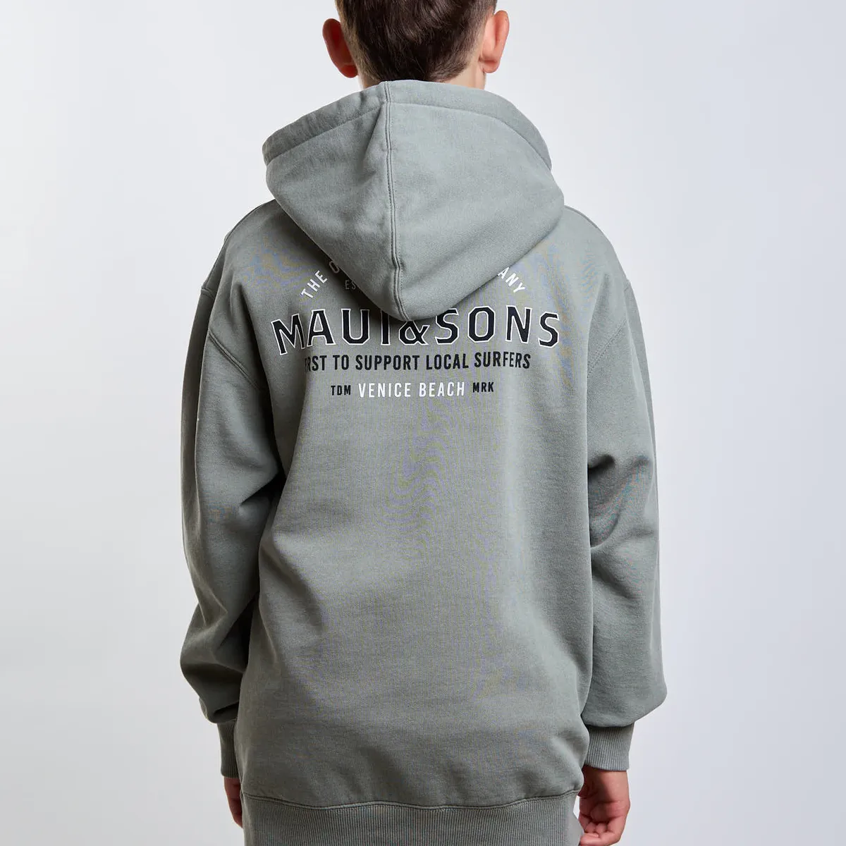 MAUI AND SONS - Poleron Canguro Lagoon Verde Infantil Maui And Sons