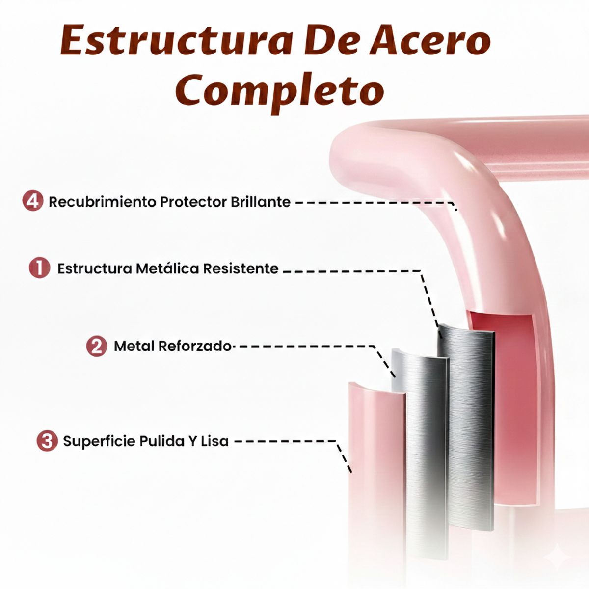 GENERICO - Carrito Organizador Metálico Con Asa Ruedas 3 Niveles