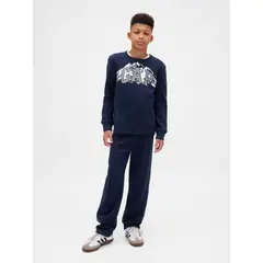 GAP - Pantalón Niño de Buzos Logo Azul