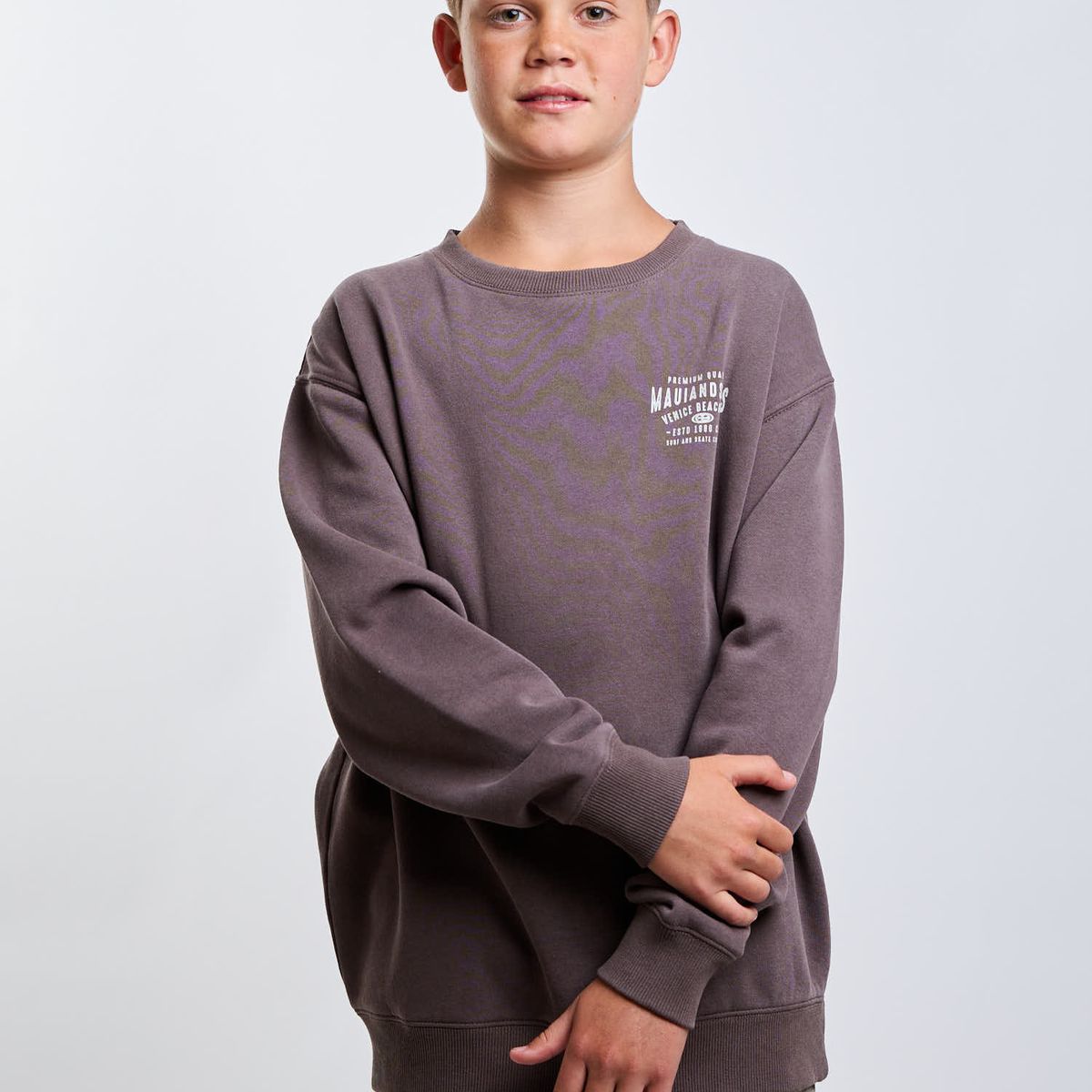 MAUI AND SONS - Poleron CR Current Café Infantil Maui And Sons