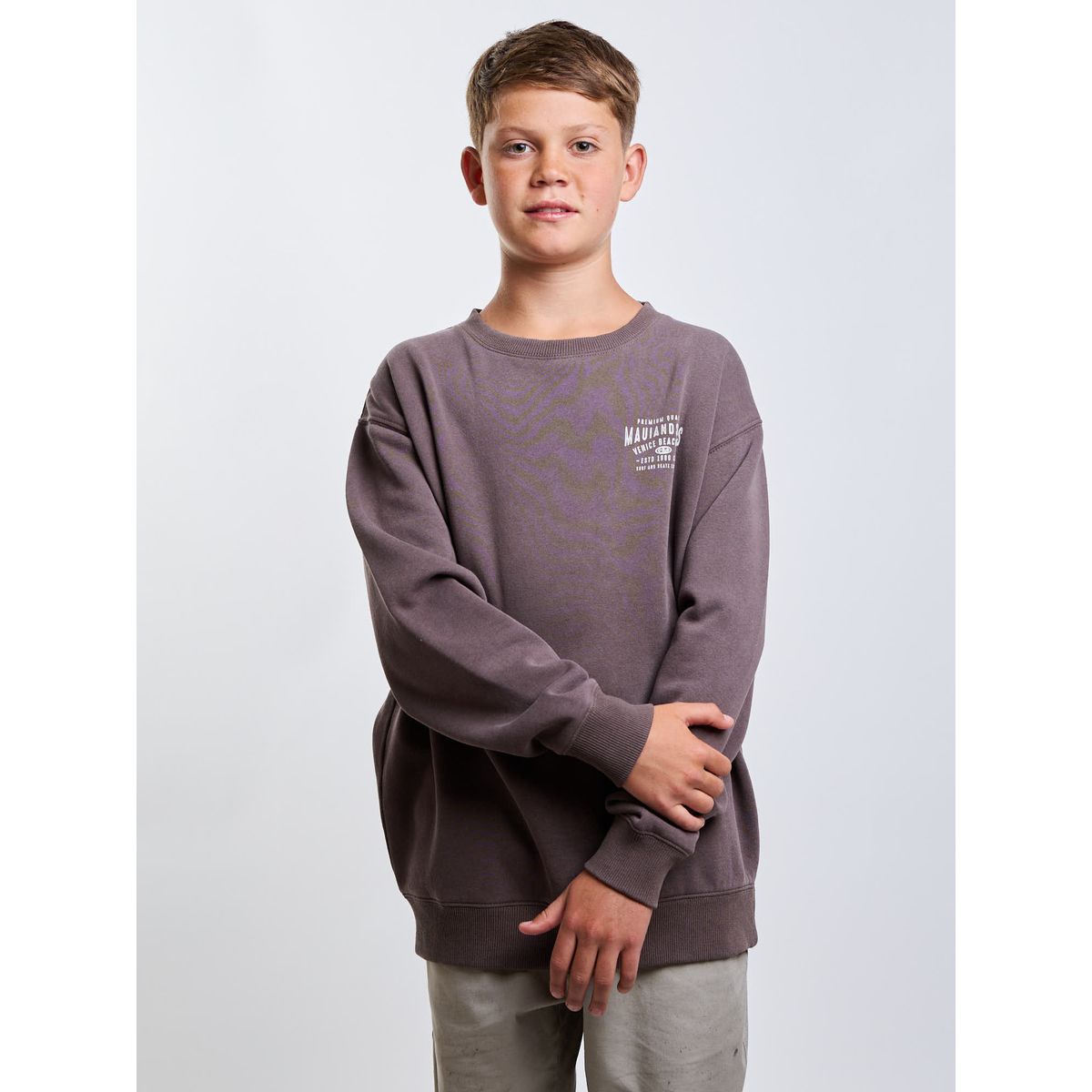 MAUI AND SONS - Poleron CR Current Café Infantil Maui And Sons