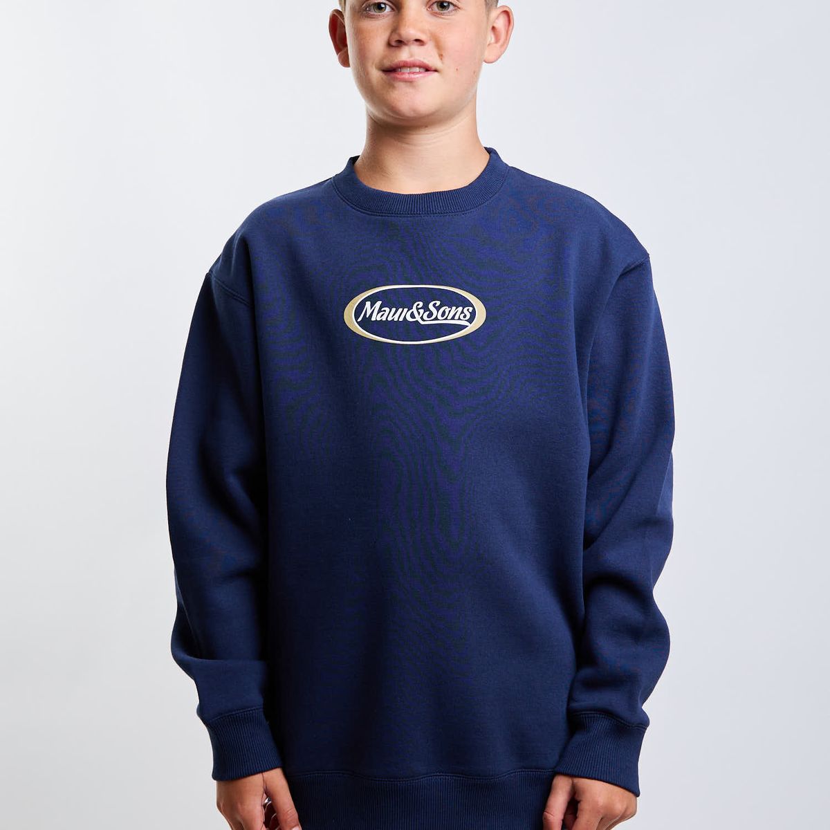 MAUI AND SONS - Poleron CR Shore Azul Infantil Maui And Sons