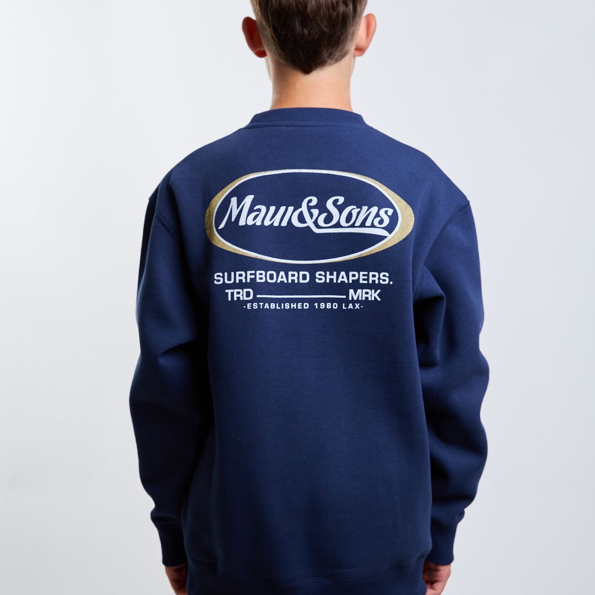 MAUI AND SONS - Poleron CR Shore Azul Infantil Maui And Sons