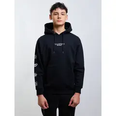 MAUI AND SONS - Poleron Canguro Summit Negro Infantil