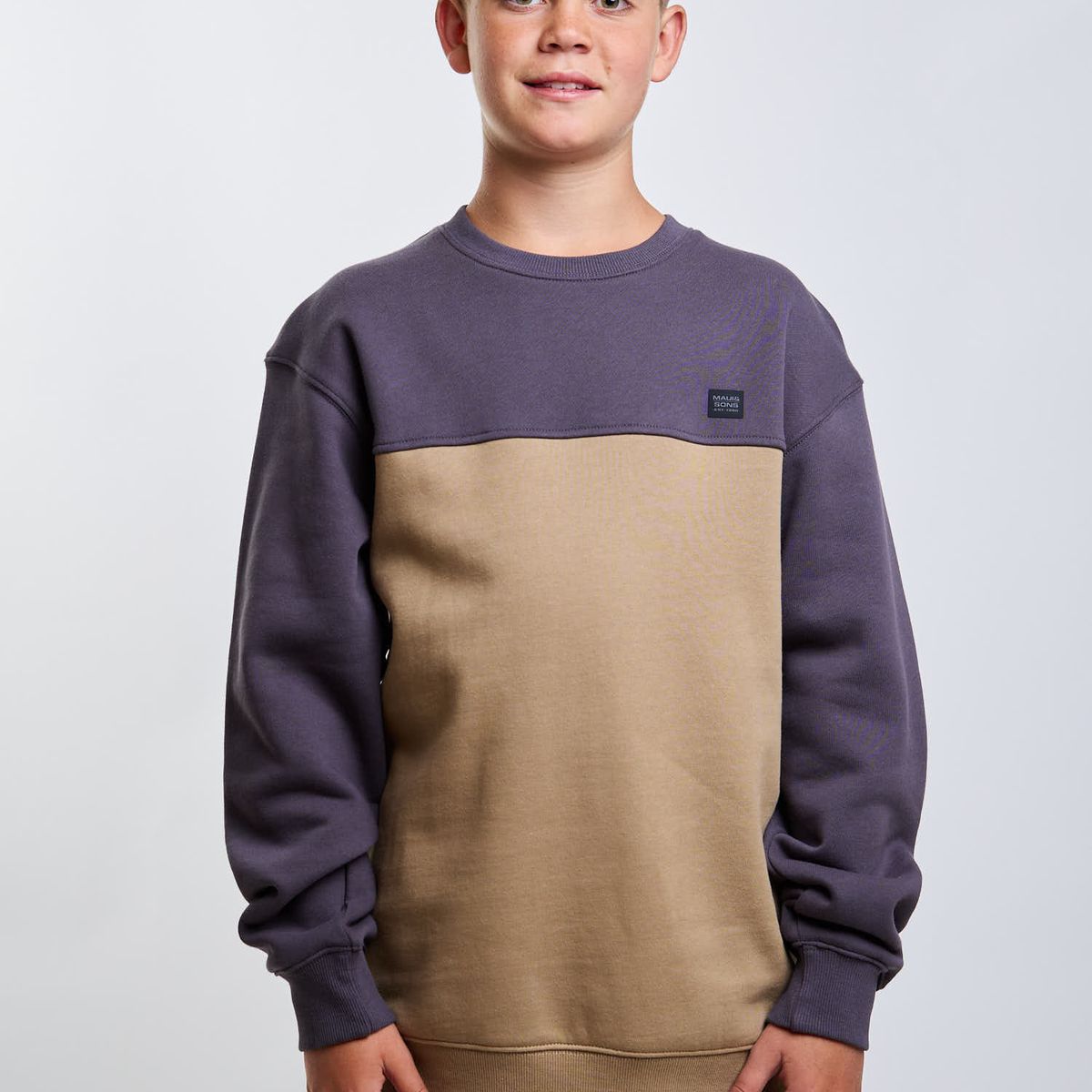 MAUI AND SONS - Poleron CR Swell Café Infantil Maui And Sons