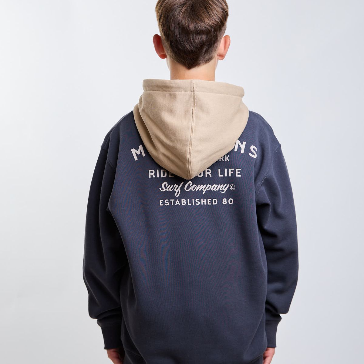 MAUI AND SONS - Poleron FZ Flux Gris Infantil Maui And Sons