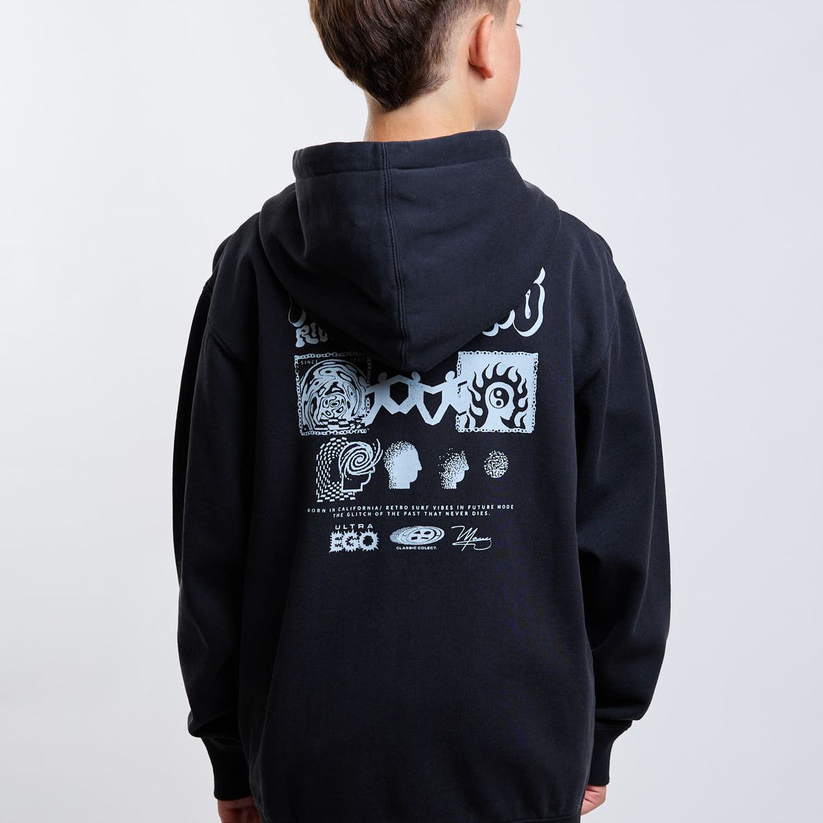 MAUI AND SONS - Poleron FZ Freeway Negro Infantil Maui And Sons