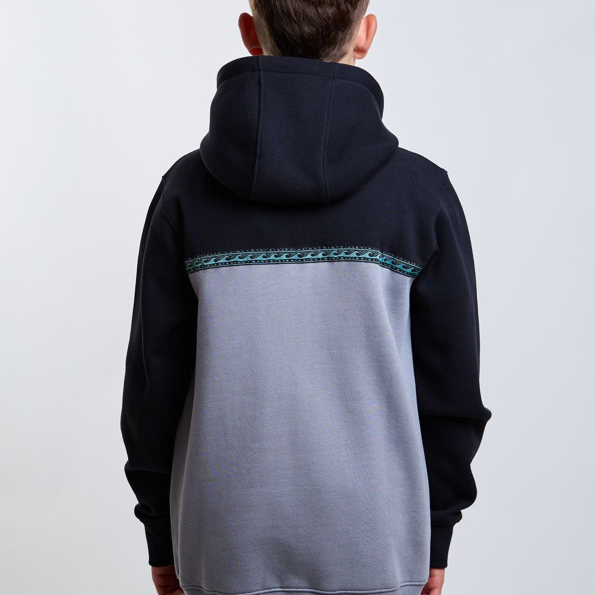 MAUI AND SONS - Poleron FZ Tempest Negro Infantil Maui And Sons