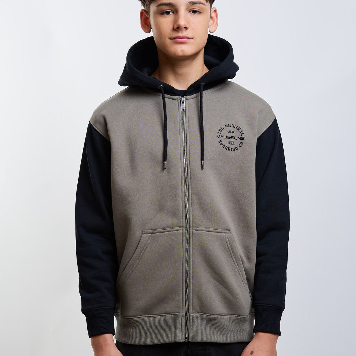 MAUI AND SONS - Poleron FZ Roam Verde Infantil Maui And Sons