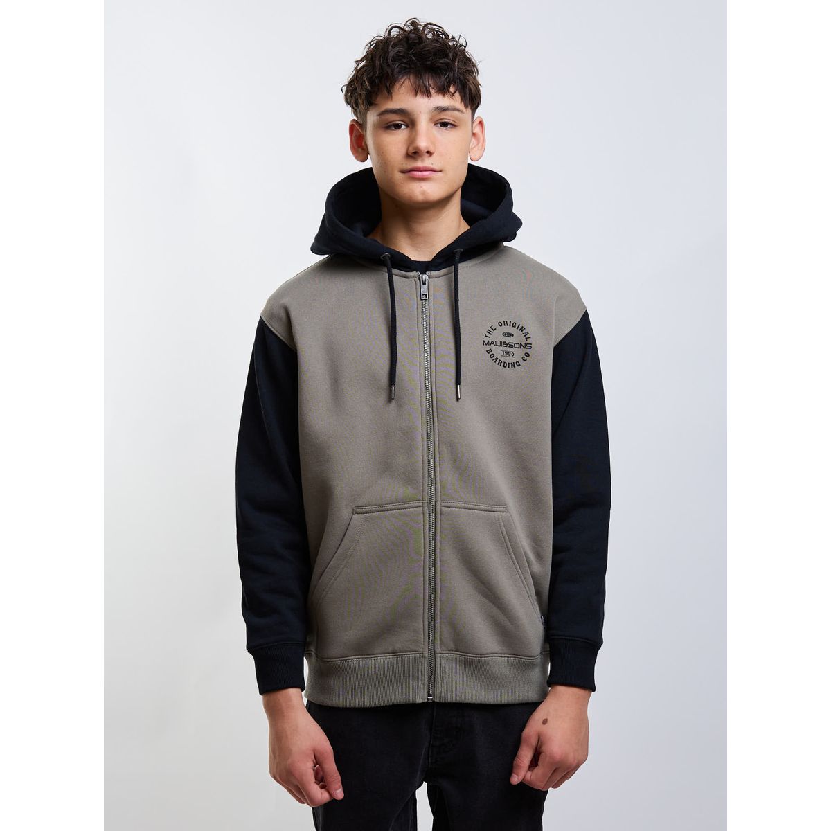 MAUI AND SONS - Poleron FZ Roam Verde Infantil Maui And Sons