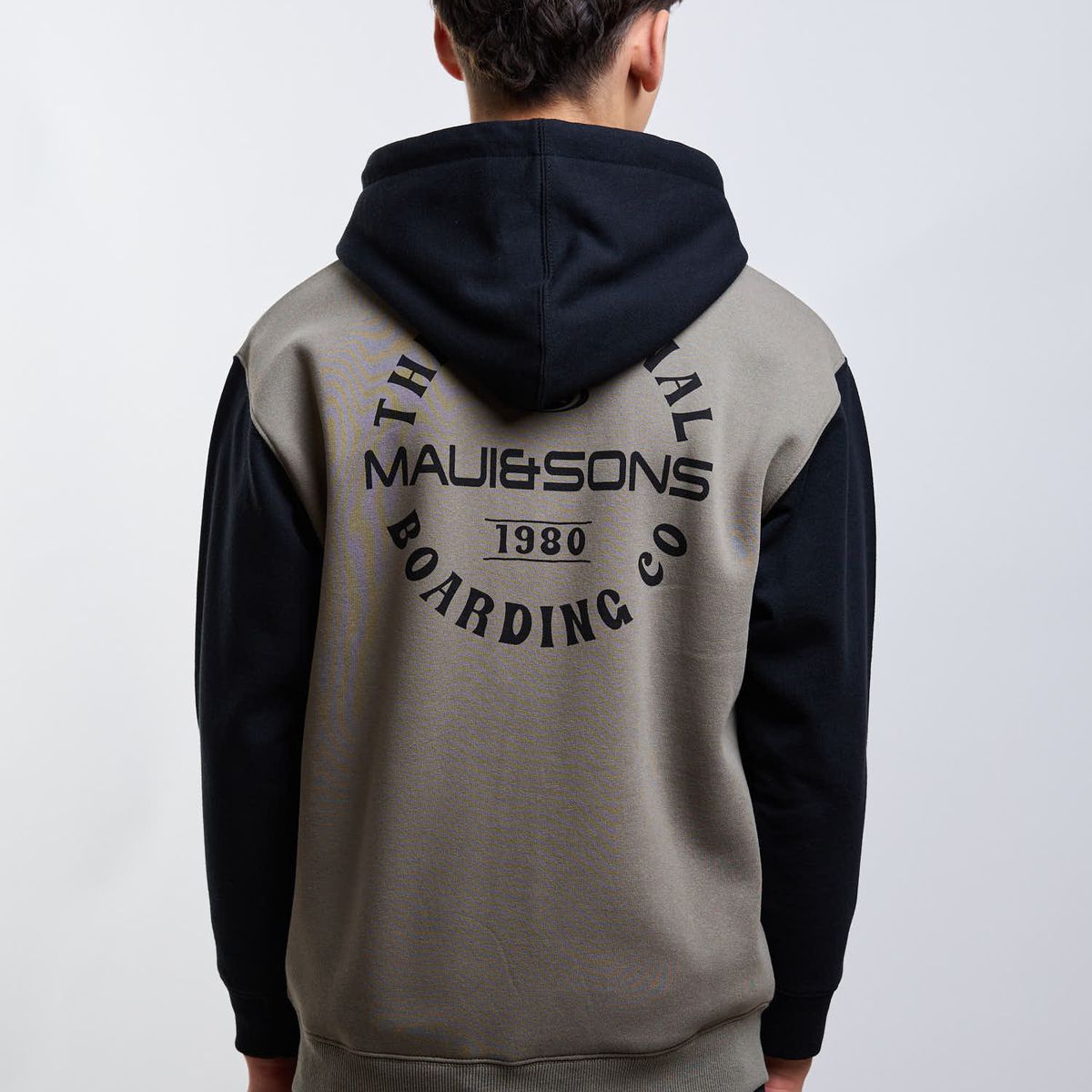 MAUI AND SONS - Poleron FZ Roam Verde Infantil Maui And Sons