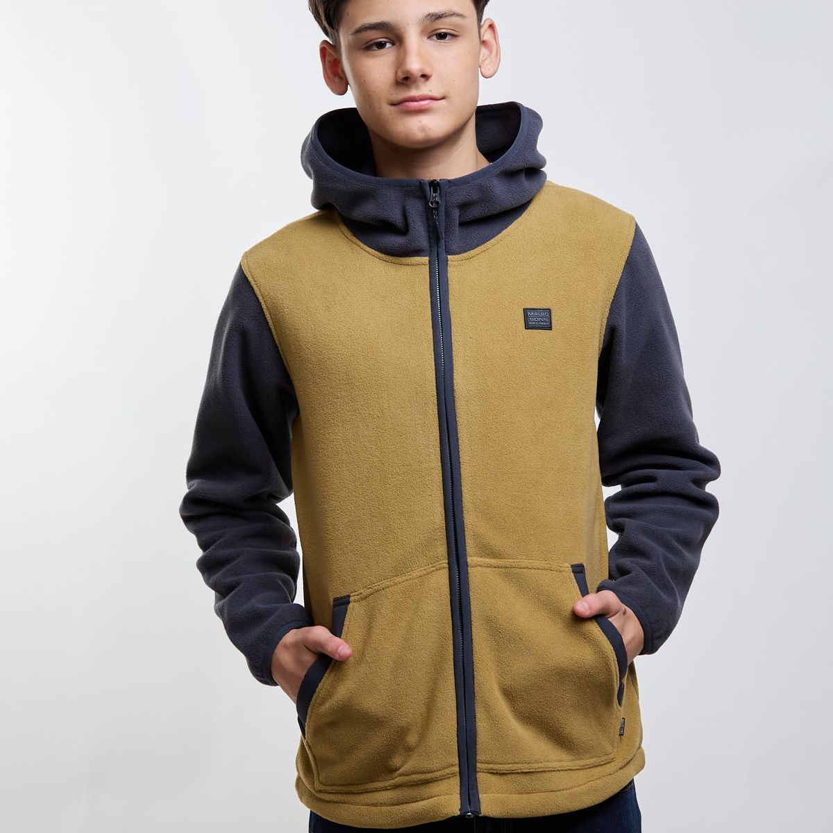 MAUI AND SONS - Poleron Micropolar Seaborn Café Infantil Maui And Sons