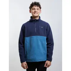 MAUI AND SONS - Poleron Micropolar Makai Azul Infantil
