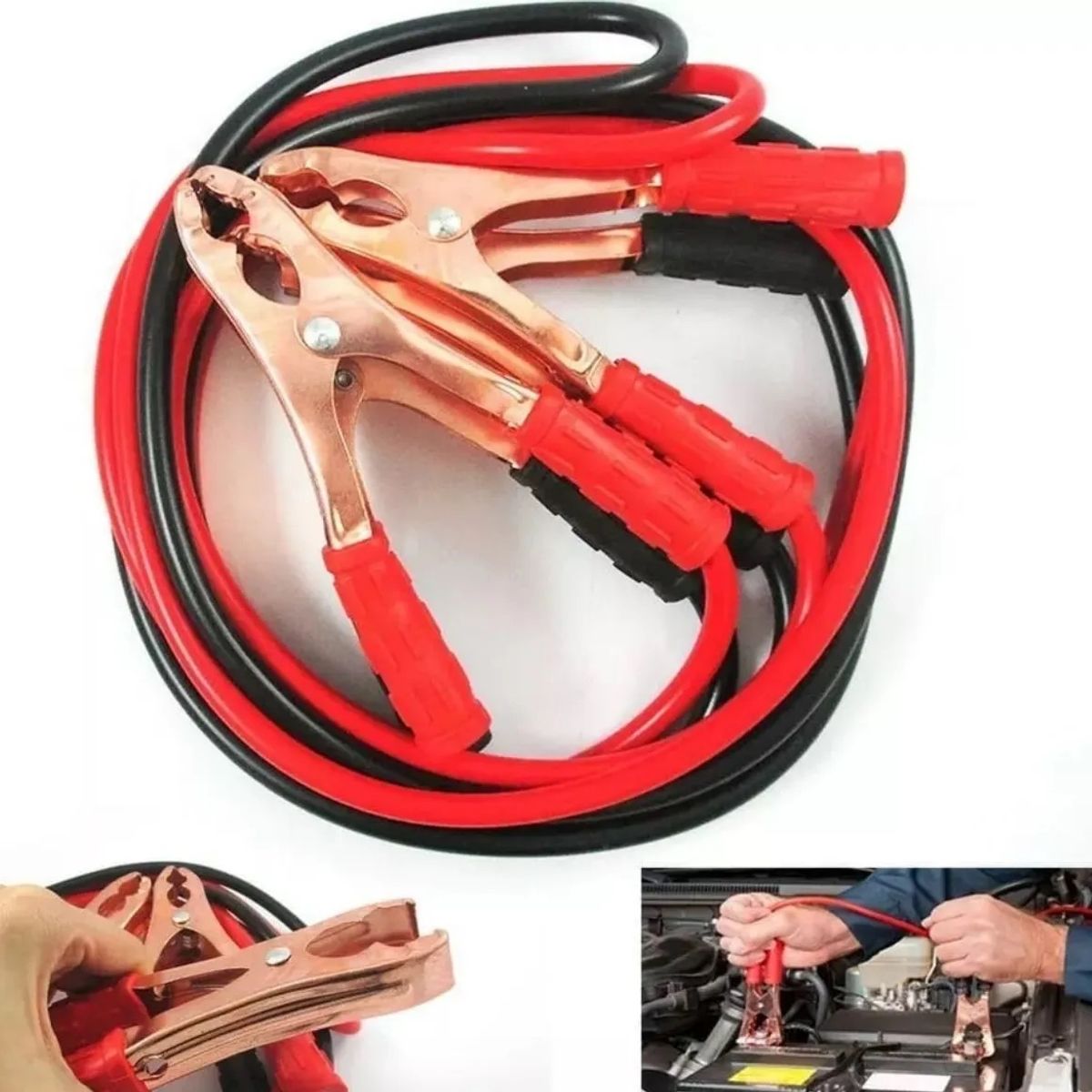 GENERICO - Cable Puente De Bateria 3000 Amp Roba Corriente Auto