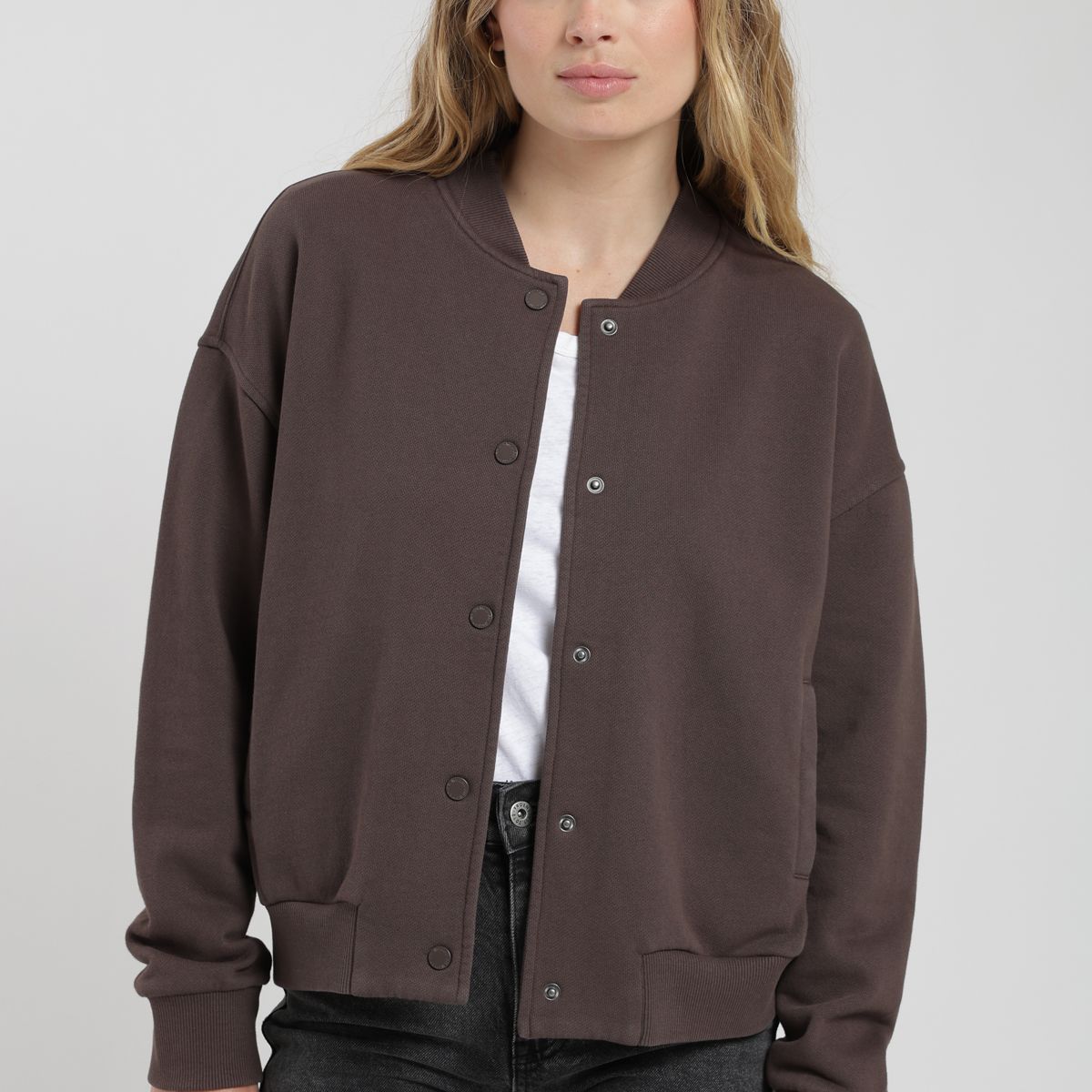 FROENS - Polerón mujer Bomber café Froens