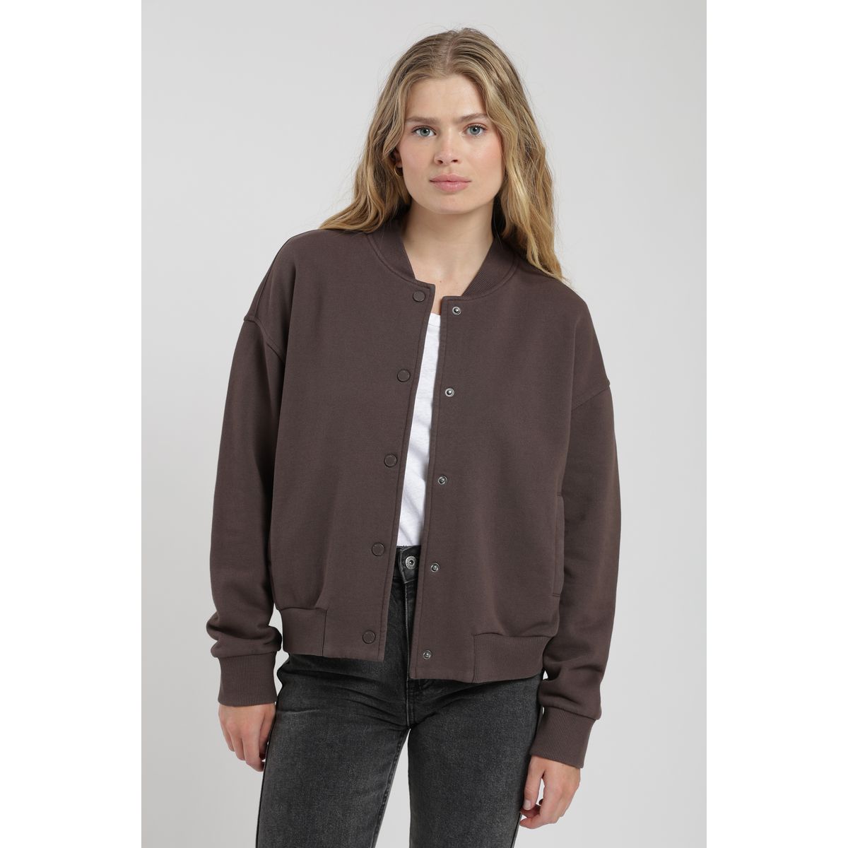 FROENS - Polerón mujer Bomber café Froens