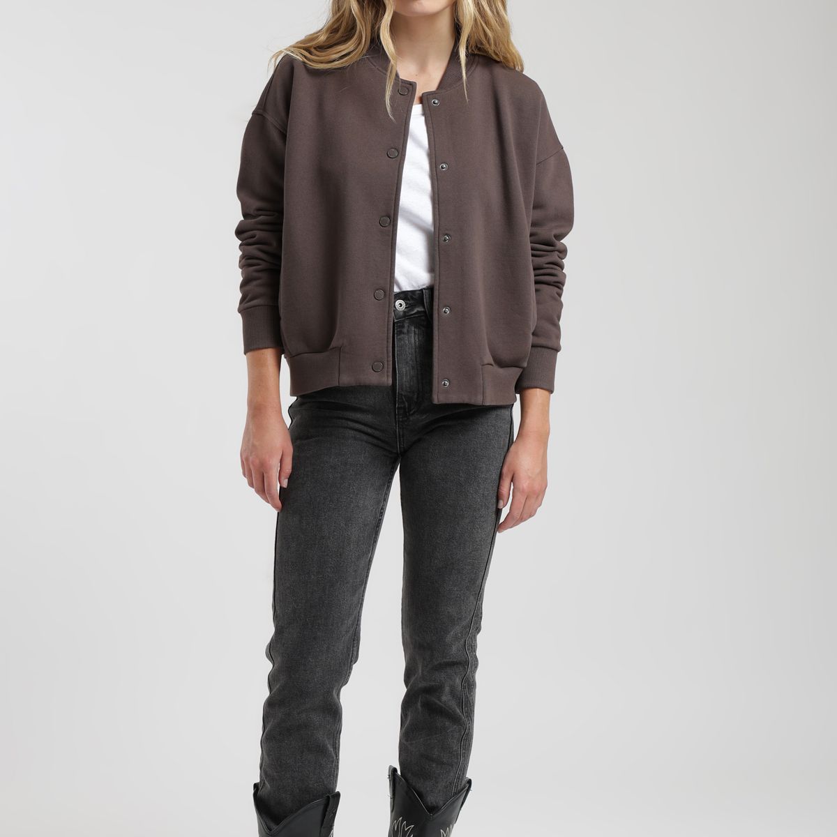 FROENS - Polerón mujer Bomber café Froens