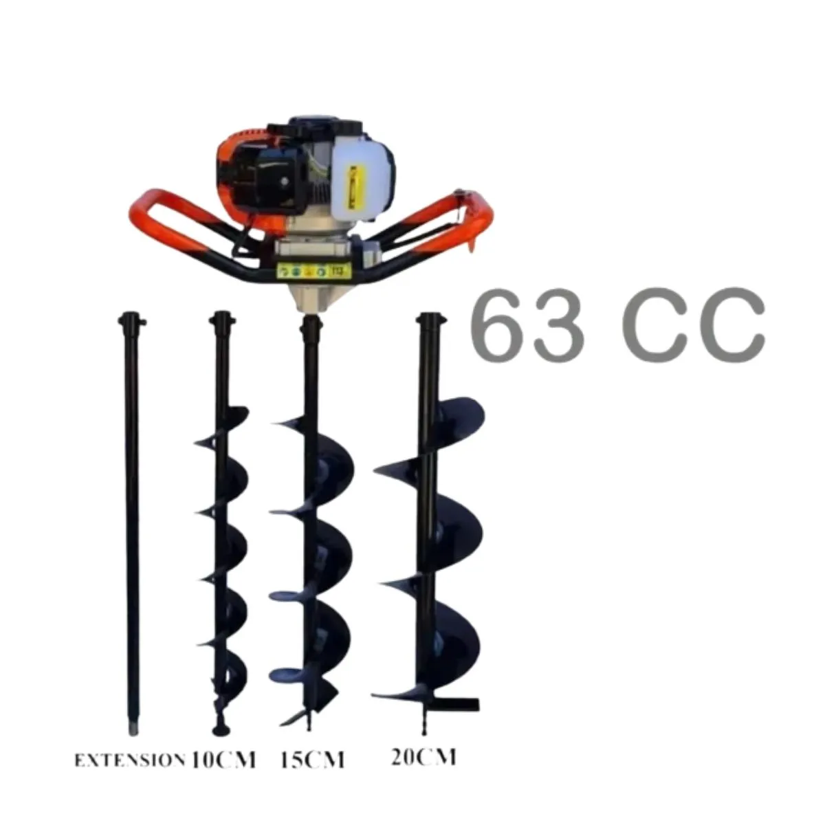 ALTERNATIVE - Barreno Ahoyador 63cc + 3 Brocas + Extesion - Profesional Japon