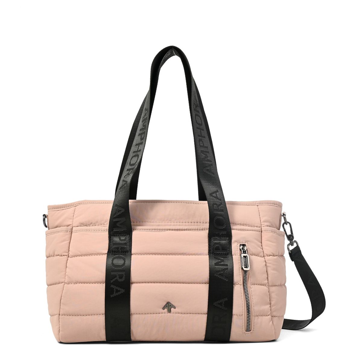 AMPHORA - Cartera tote simona mediana rosa viejo