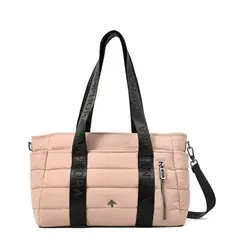 AMPHORA - Cartera tote simona mediana rosa viejo