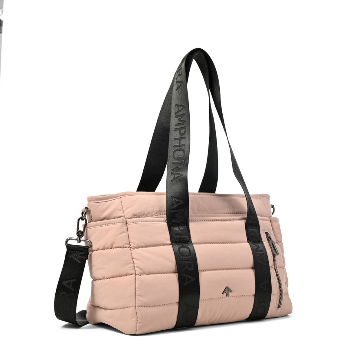 AMPHORA - Cartera tote simona mediana rosa viejo