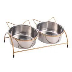 GENERICO - Comedero Doble Para Mascotas Perros Y Gatos Cuenco Elevado Varios