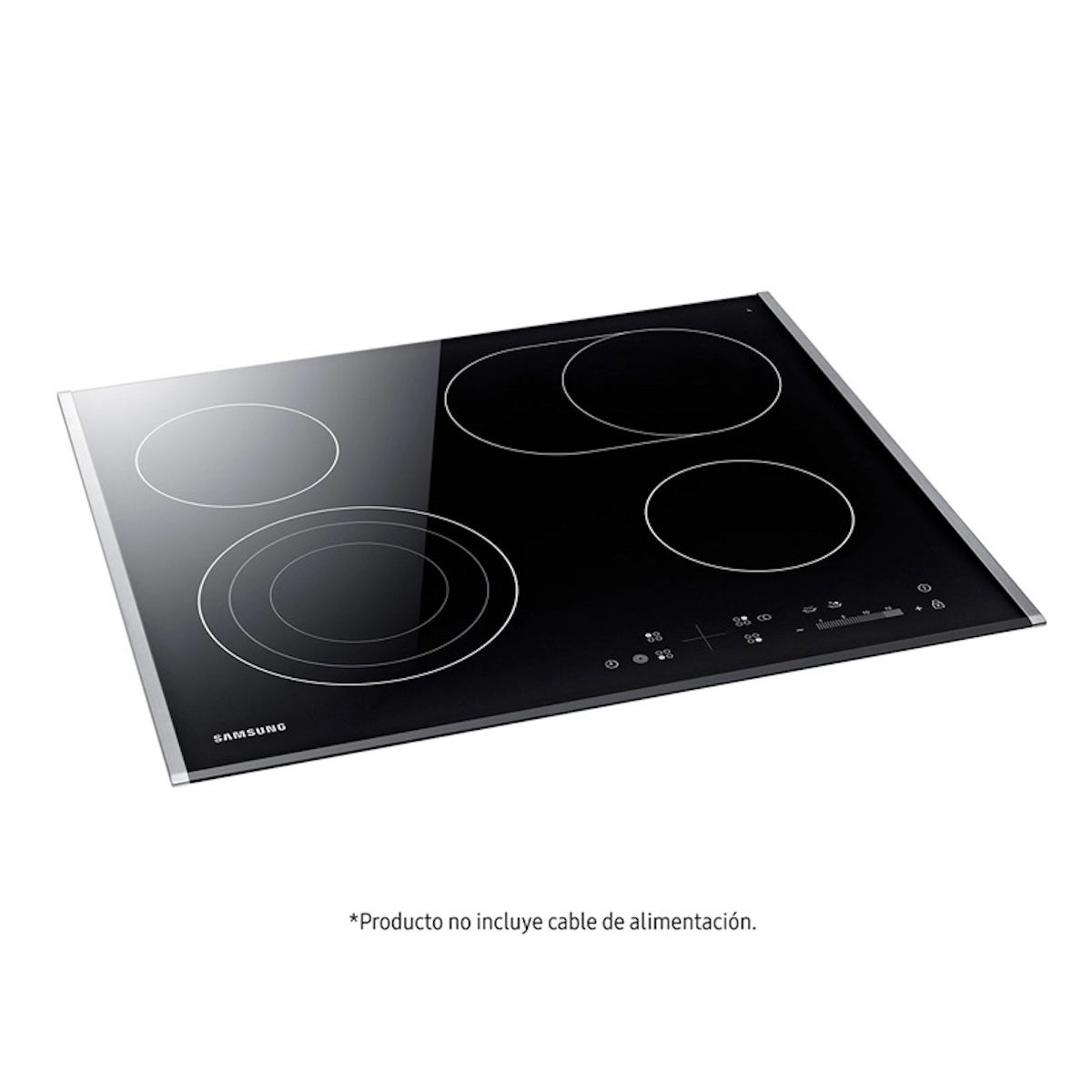 SAMSUNG - Encimera Samsung Vitrocerámica 4 Quemadores CTR264KC01