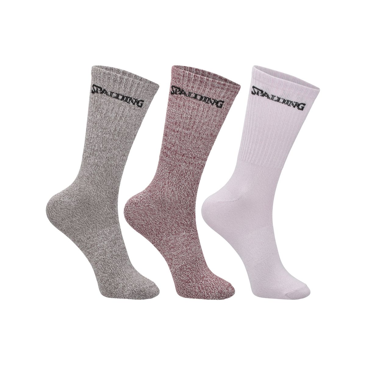 SPALDING - CALCETINES TRIPACK SPALDING MEDIOS MIXED 35-40 PRBD