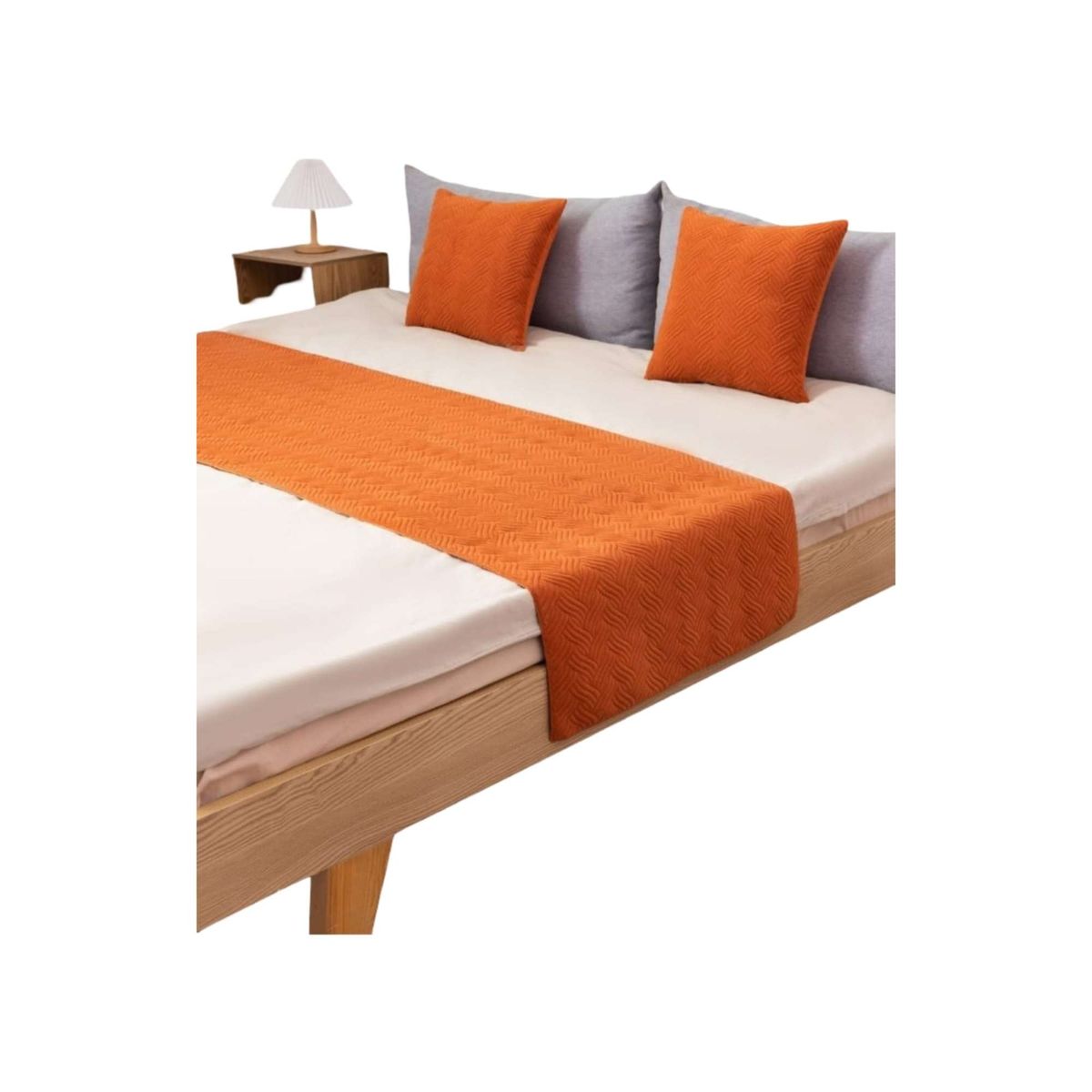 GENERICO - Set de Pieceras Plush + Fundas de Cojin 45×45