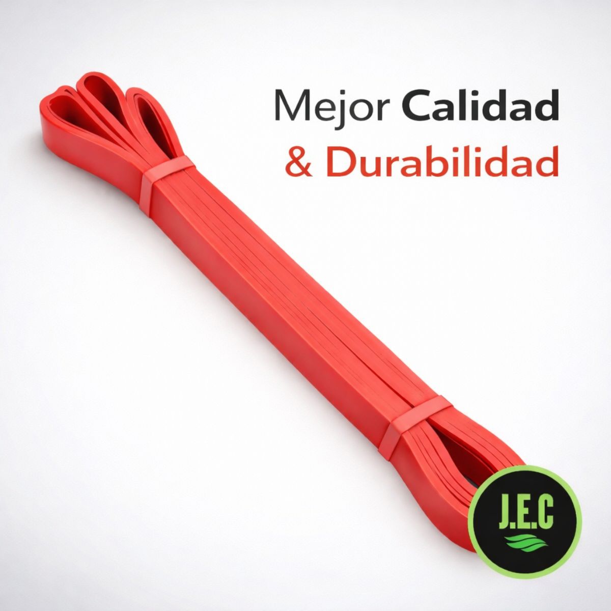 GENERICO - Banda Elástica de Resistencia Loop Roja 35lb Fitness