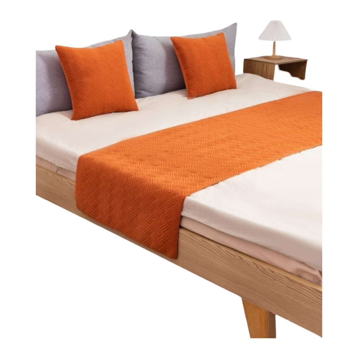 GENERICO - Set de Pieceras Plush + Fundas de Cojin 45×45
