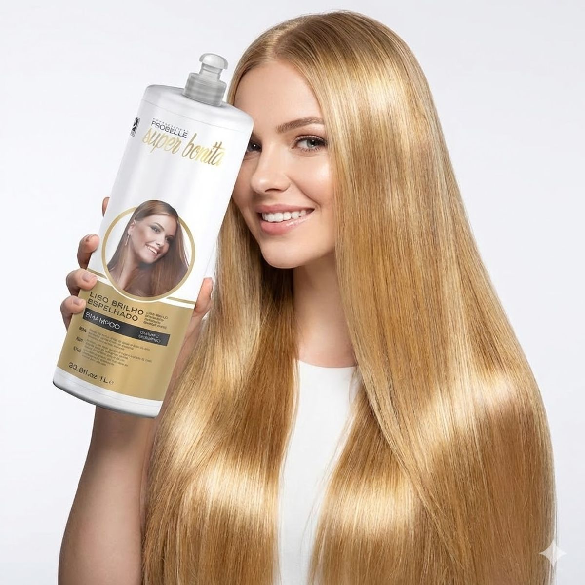 PROBELLE - ACONDICIONADOR LISO BRILLO ESPEJADO PROBELLE 1000ML SELLADO HERMÉTICO DE CUTÍCULA Y SUAVIDAD EXTREMA
