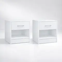 KLIK - Pack de 2 Veladores KLAKU 39x41 - Blanco