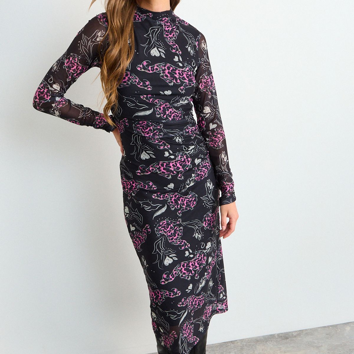 IO - Vestido Fantasia Largo Mujer Negro Io